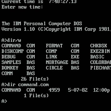 MS-DOS: первая ОС для ПК