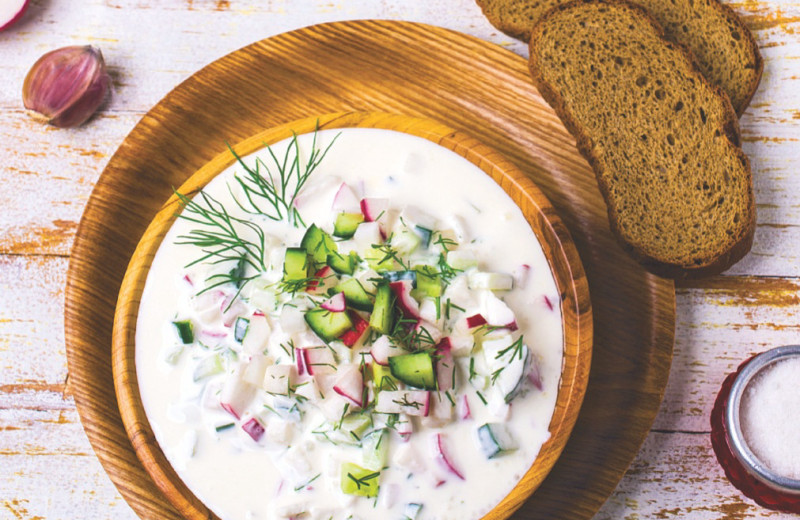 Порезать и залить