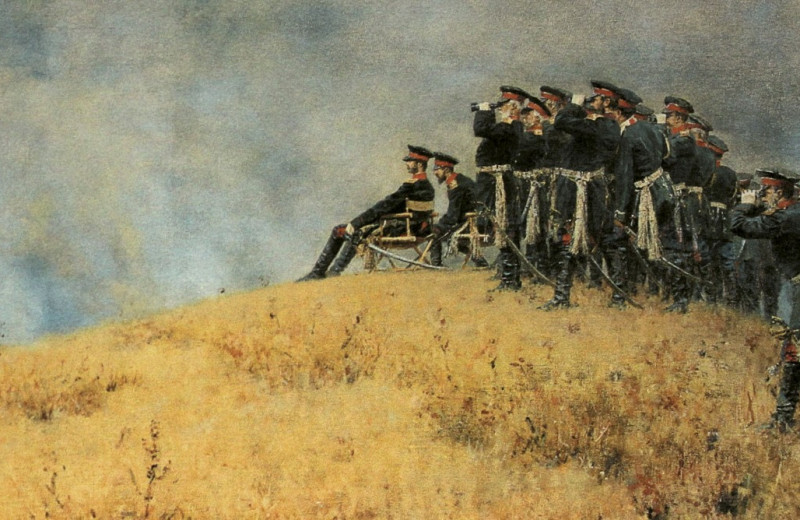 Александр II под Плевной 30 августа 1877 года