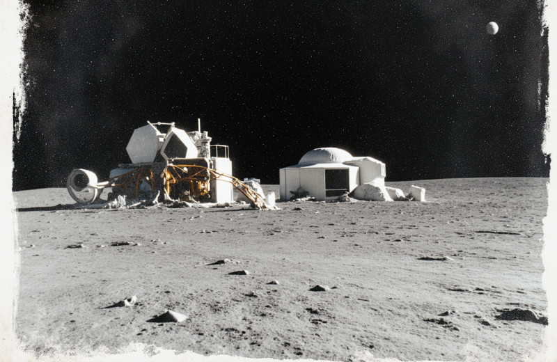 Пепел земного вулкана для строительства лунной базы