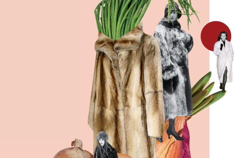 Женщина зимой. Лук по-советски