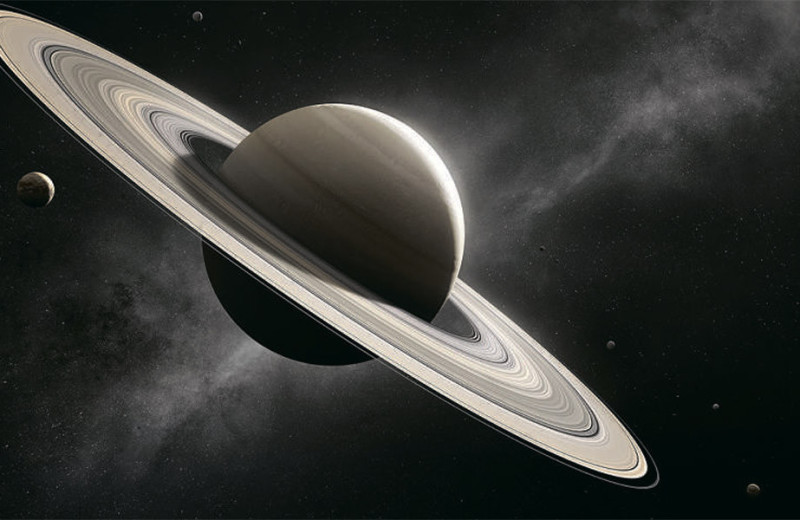 Коллекция космических диковин: кольца и внутренняя часть системы Сатурна