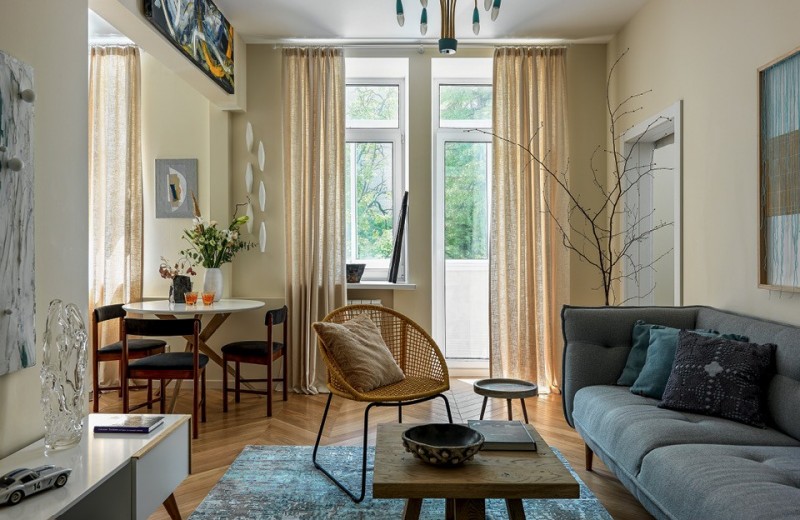 Квартира с богемной обстановкой, 63 м²