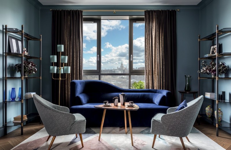 Квартира с антикварной мебелью, 92 м²