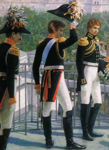 Король Прусский Фридрих Вильгельм III с сыновьями благодарит Москву за спасение его государства