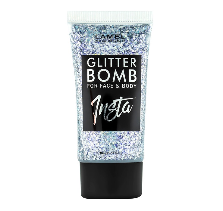 Жидкий глиттер для макияжа Lamel INSTA Glitter Bomb