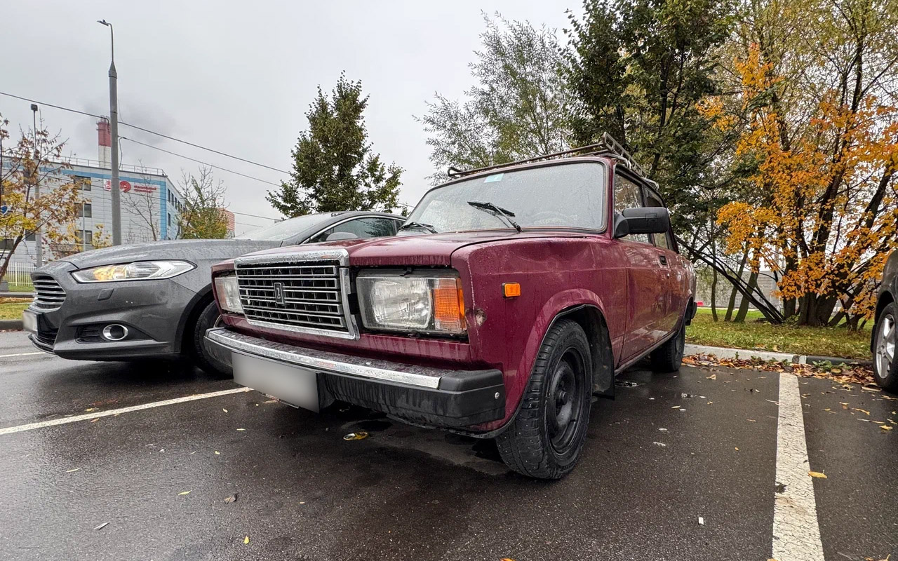 Весь кузов машины покрыт мелкими вмятинами и царапинами