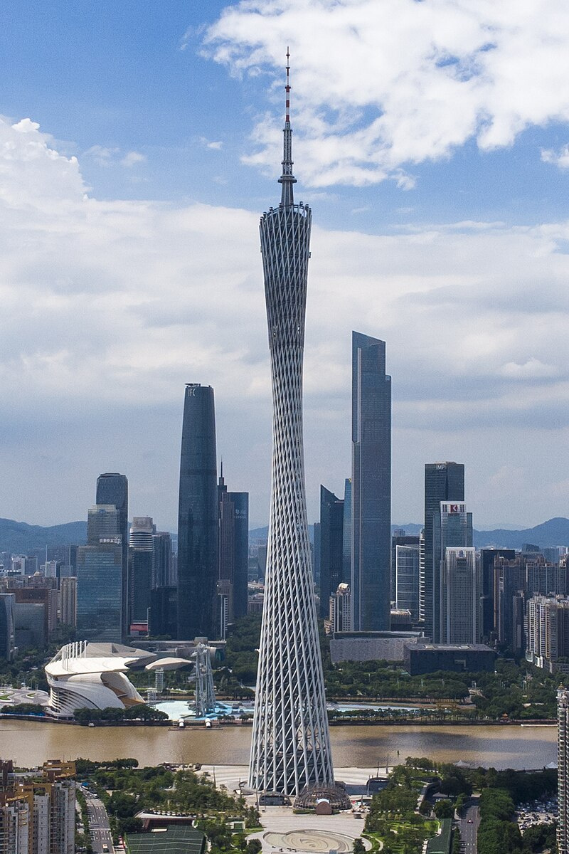 canton tower в гуанчжоу
