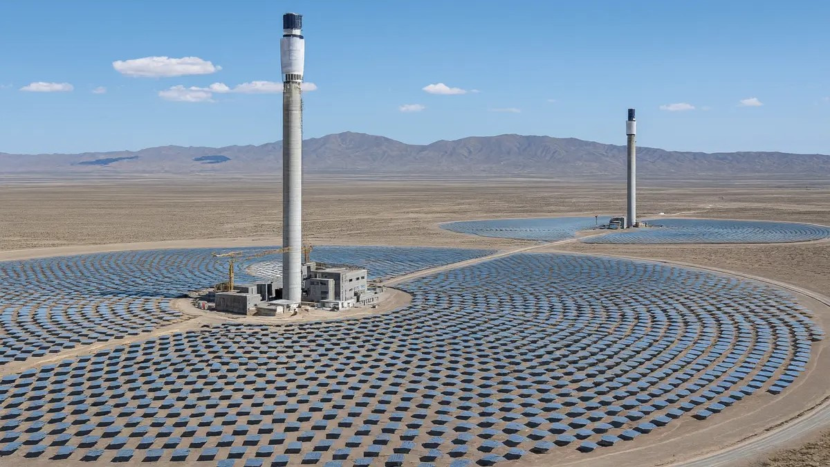 solar farm in gobi