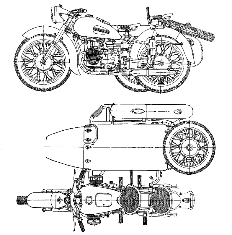 Днепр К-750М мотоцикл