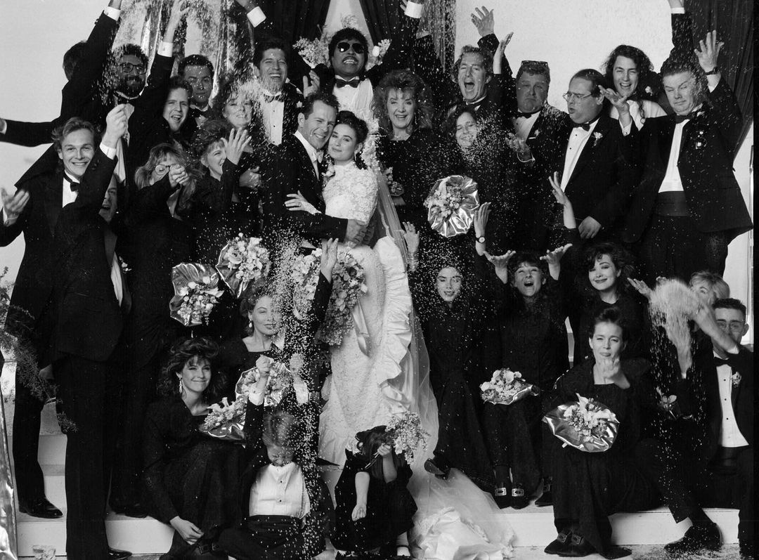 Свадьба Брюса Уиллиса и Деми Мур, 1987 год